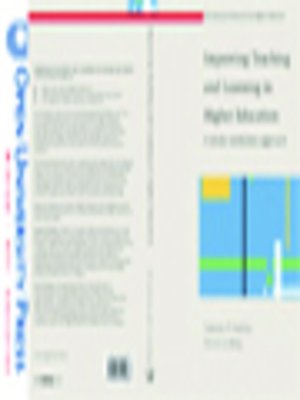 cover image of Improving Teaching and Learning in Higher Education